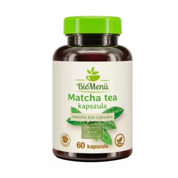 BioMenü BIO Matcha tea kapszula 60db BioMenü BIO Matcha tea kapszula 60db
