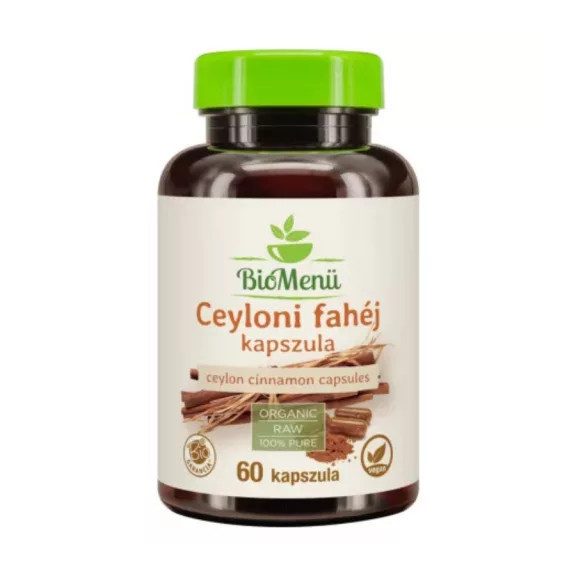 BioMenü BIO Ceyloni fahéj kapszula 60db BioMenü BIO Ceyloni fahéj kapszula 60db